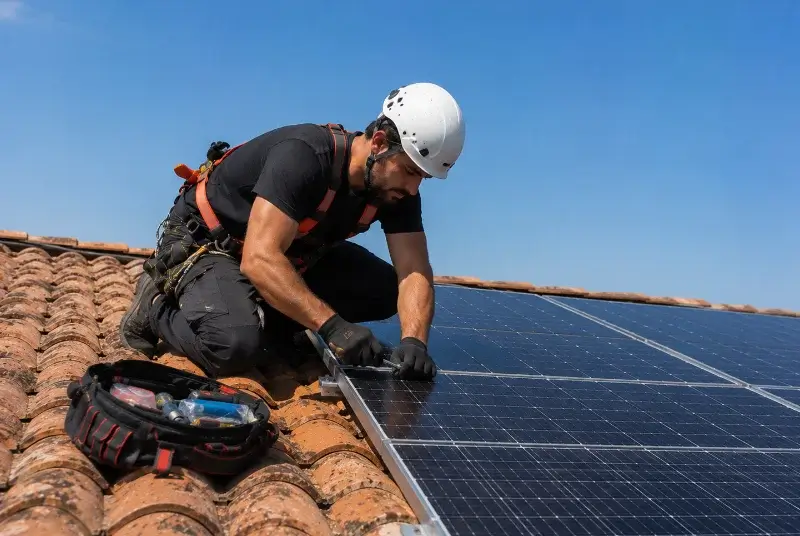 Maintenance et monitoring de panneaux solaires à Chazey-sur-Ain